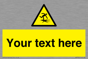 Custom warning thin ice